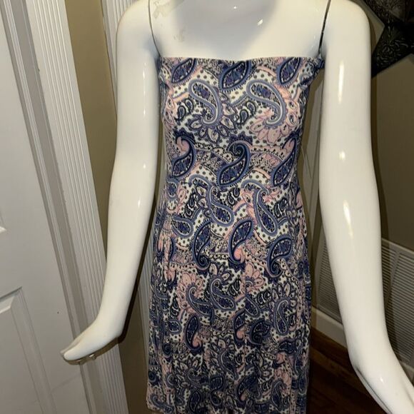 EXPRESS Paisley  halter dress - Picture 5 of 7